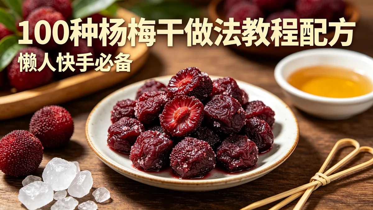 100种杨梅干做法教程配方 懒人快手必备