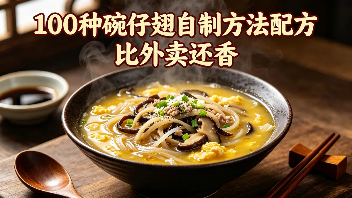 100种碗仔翅自制方法配方 比外卖还香