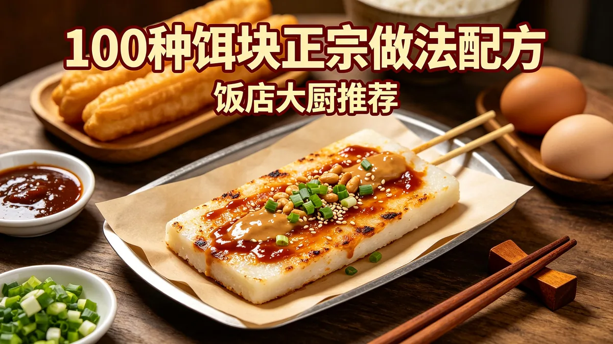 100种饵块正宗做法配方 饭店大厨推荐