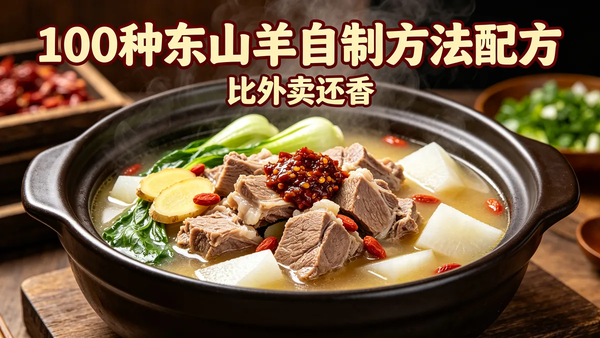 100种东山羊自制方法配方 比外卖还香