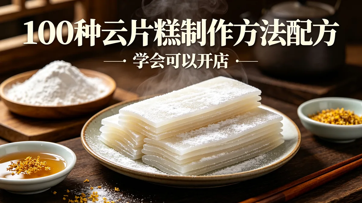 100种云片糕制作方法配方 学会可以开店