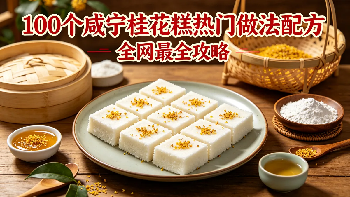 100个咸宁桂花糕热门做法配方 全网最全攻略
