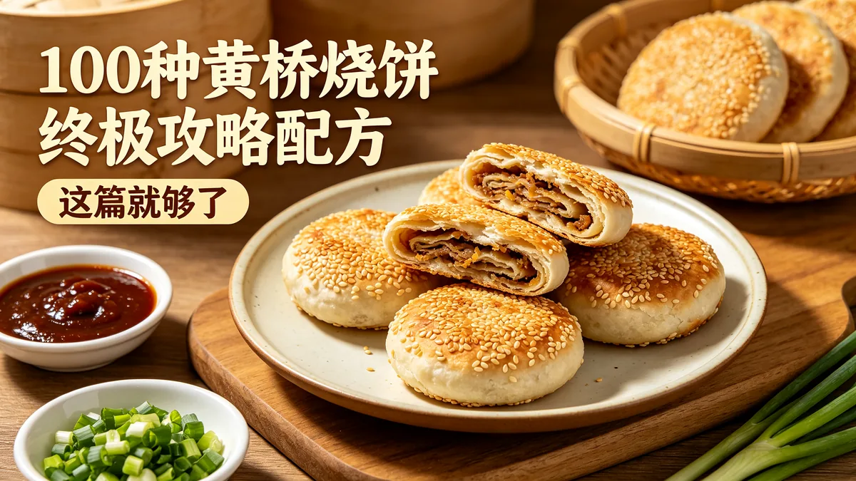100种黄桥烧饼终极攻略配方 这篇就够了