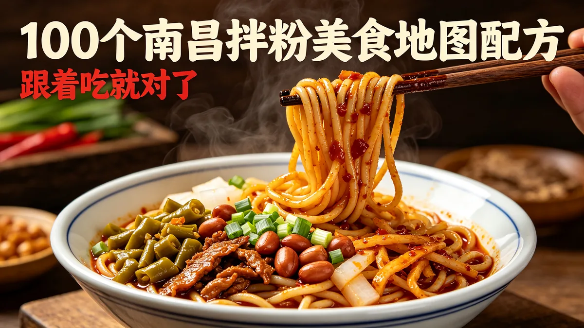 100个南昌拌粉美食地图配方 跟着吃就对了