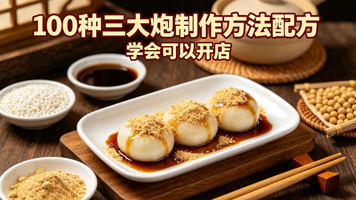 100种三大炮制作方法配方 学会可以开店