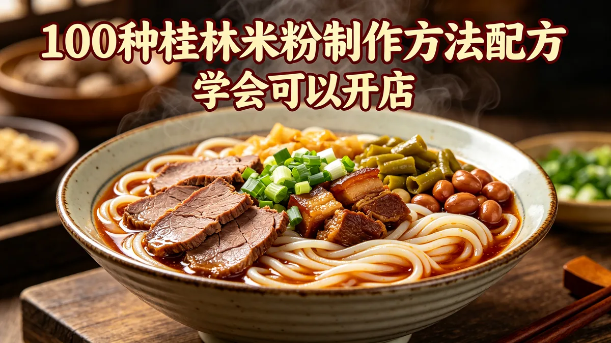 100种桂林米粉制作方法配方 学会可以开店