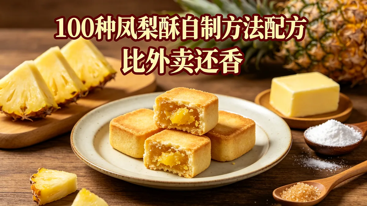 100种凤梨酥自制方法配方 比外卖还香
