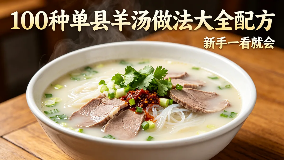 100种单县羊汤做法大全配方 新手一看就会