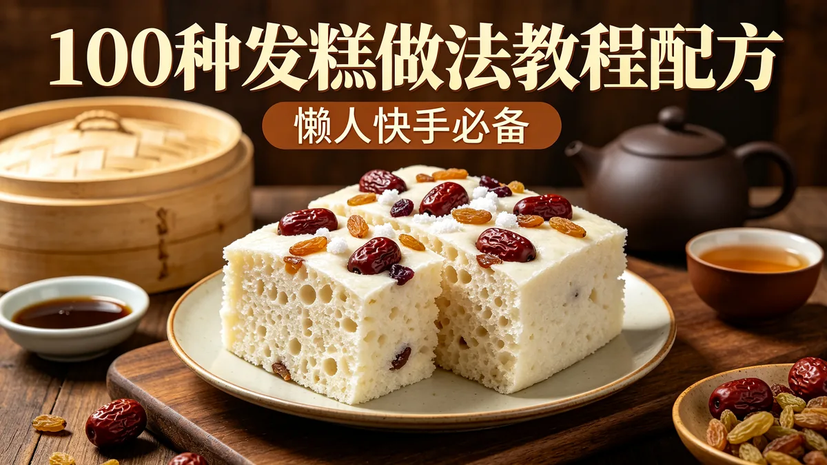 100种发糕做法教程配方 懒人快手必备