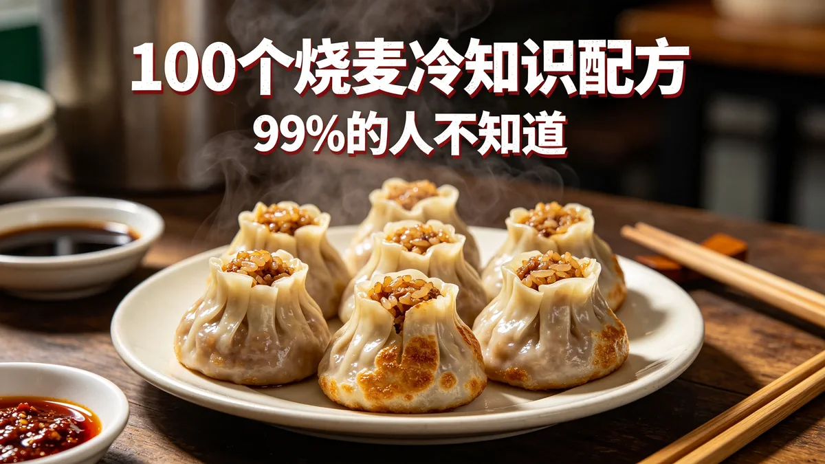 100个烧麦冷知识配方 99%的人不知道