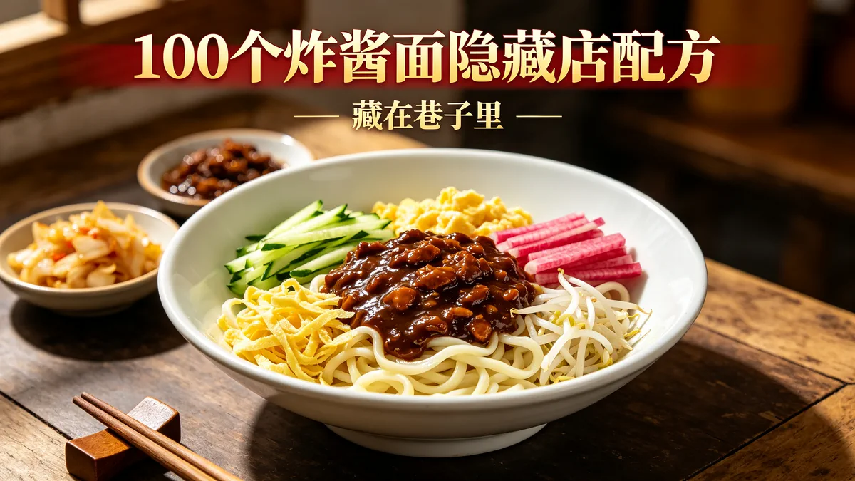 100个炸酱面隐藏店配方 藏在巷子里