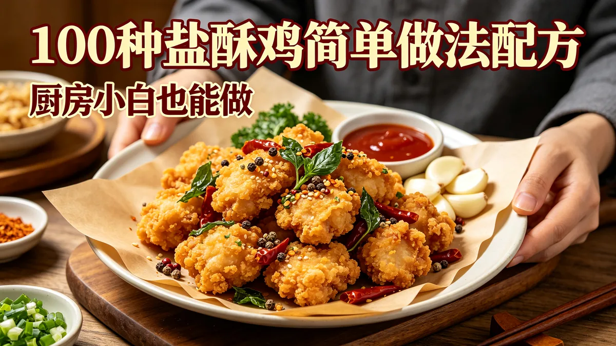 100种盐酥鸡简单做法配方 厨房小白也能做