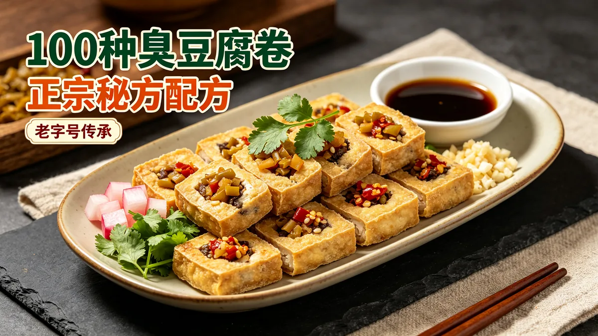 100种臭豆腐卷正宗秘方配方 老字号传承