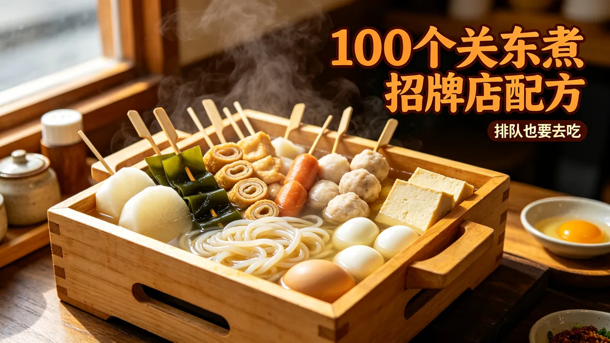 100个关东煮招牌店配方 排队也要去吃