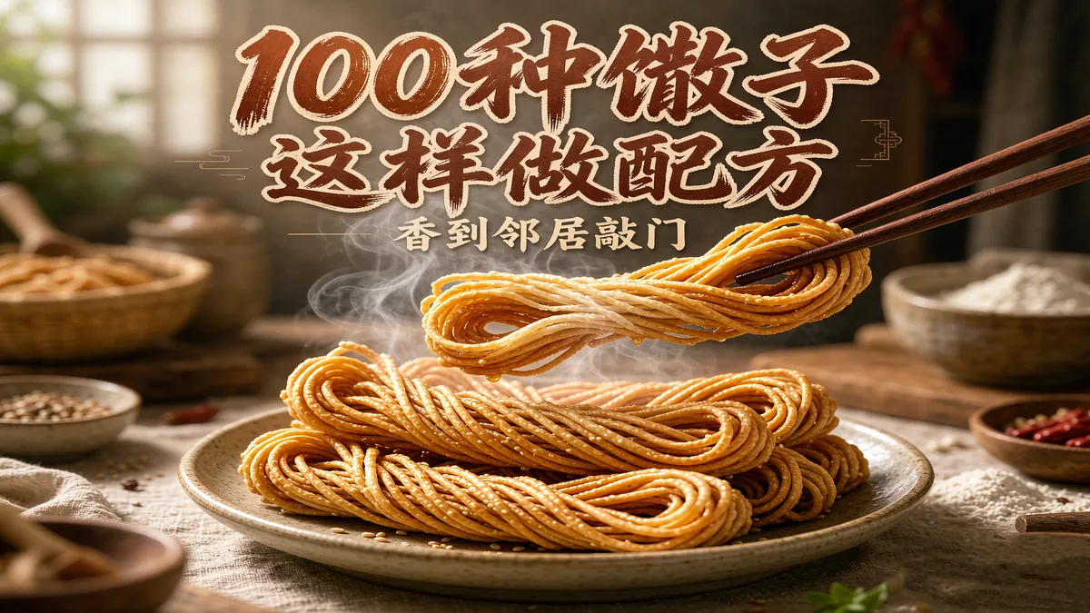 100种馓子这样做配方 香到邻居敲门