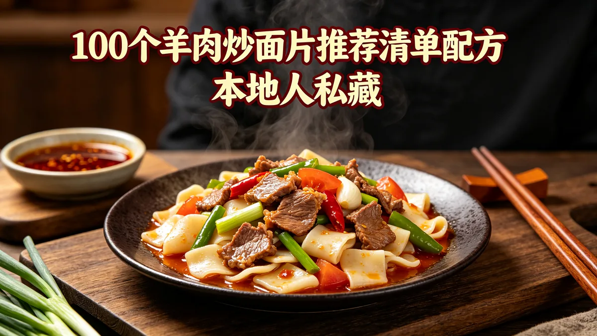 100个羊肉炒面片推荐清单配方 本地人私藏