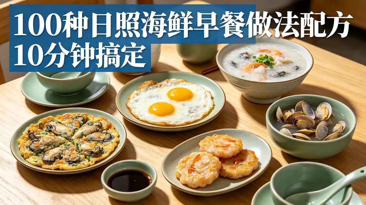 100种日照海鲜早餐做法配方 10分钟搞定