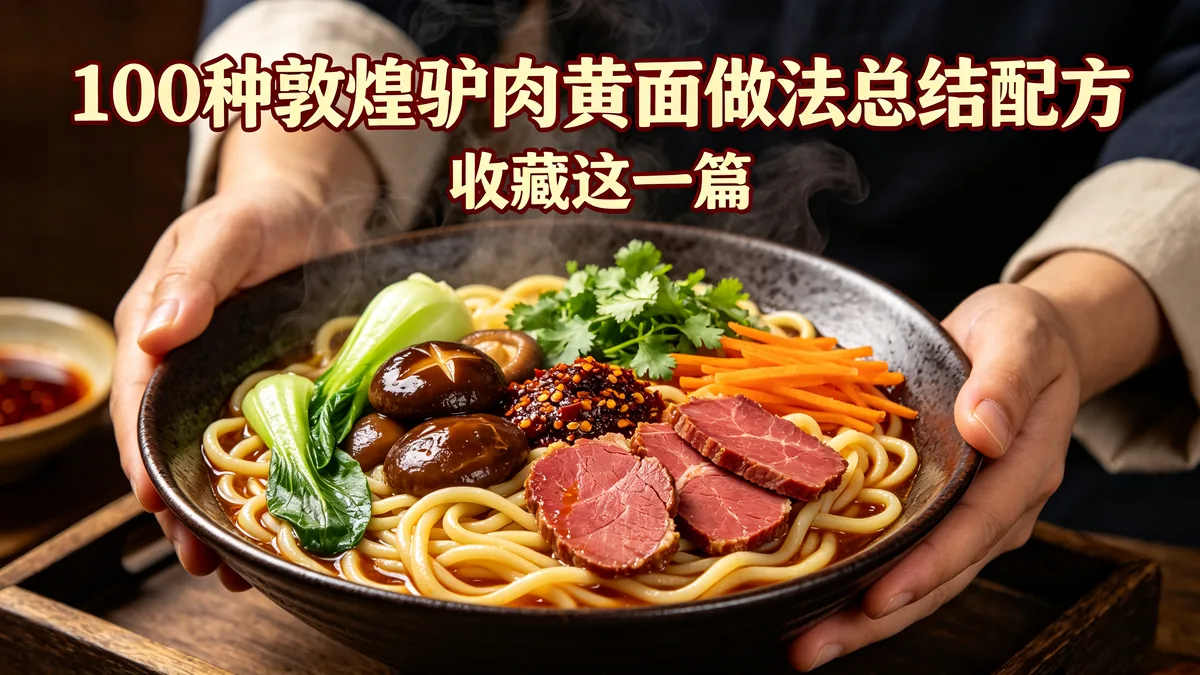100种敦煌驴肉黄面做法总结配方 收藏这一篇