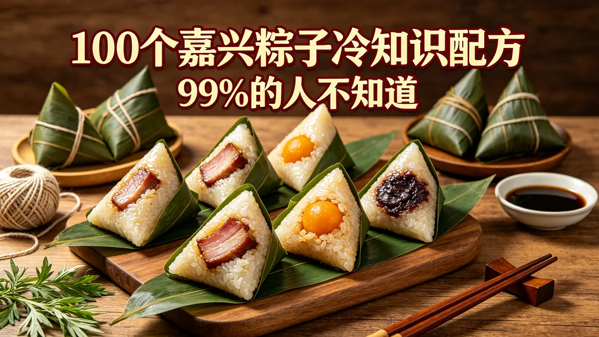 100个嘉兴粽子冷知识配方 99%的人不知道