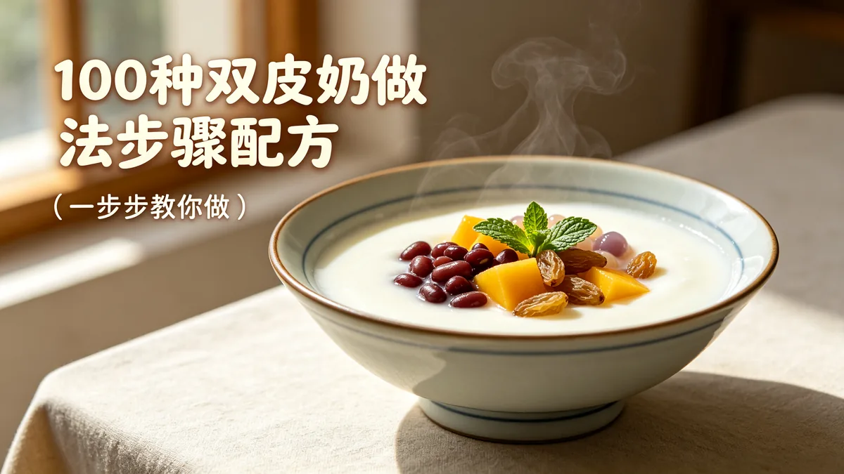 100种双皮奶做法步骤配方 一步步教你做