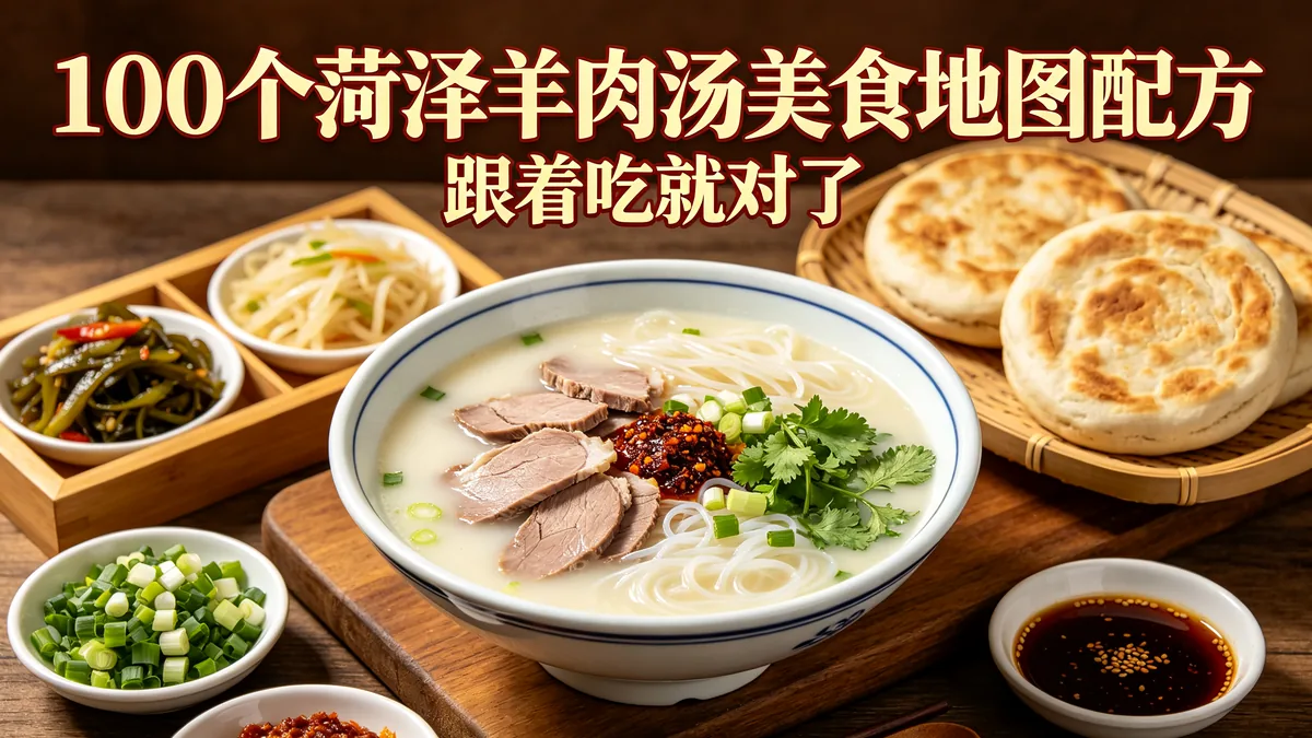100个菏泽羊肉汤美食地图配方 跟着吃就对了