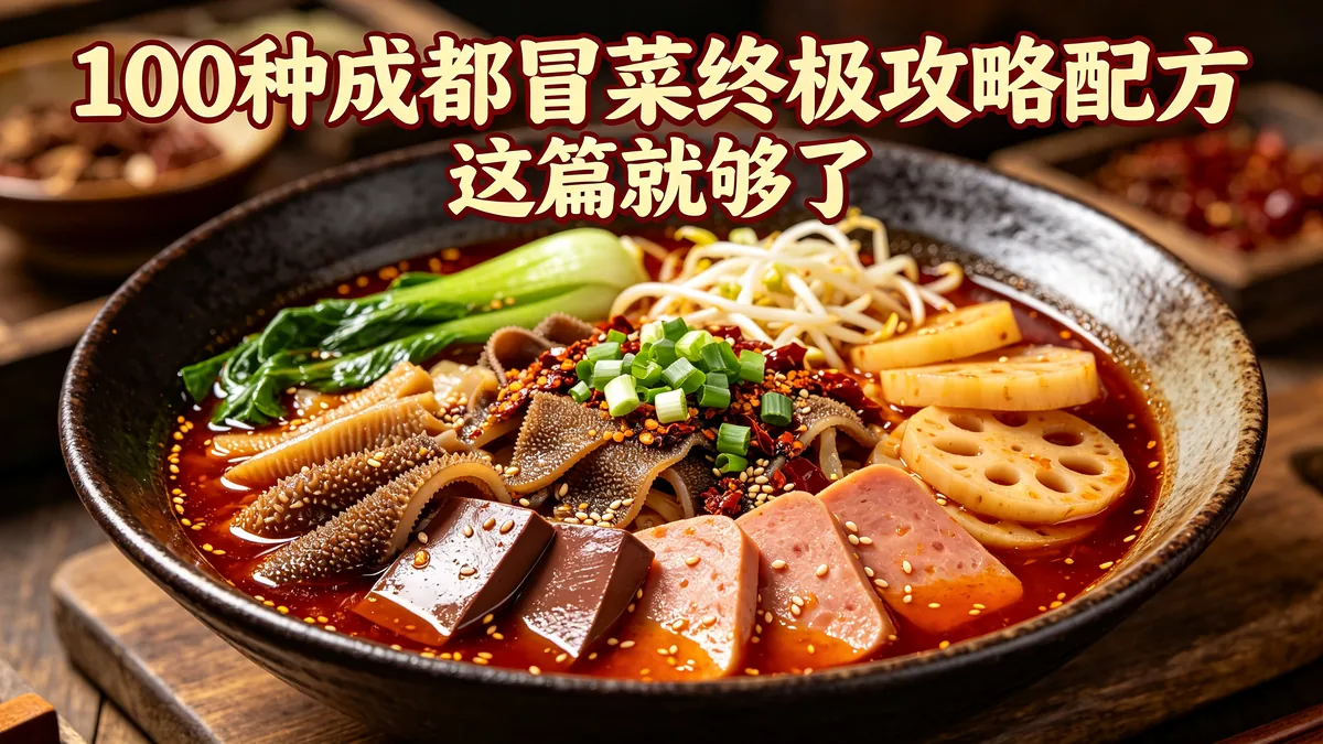 100种成都冒菜终极攻略配方 这篇就够了