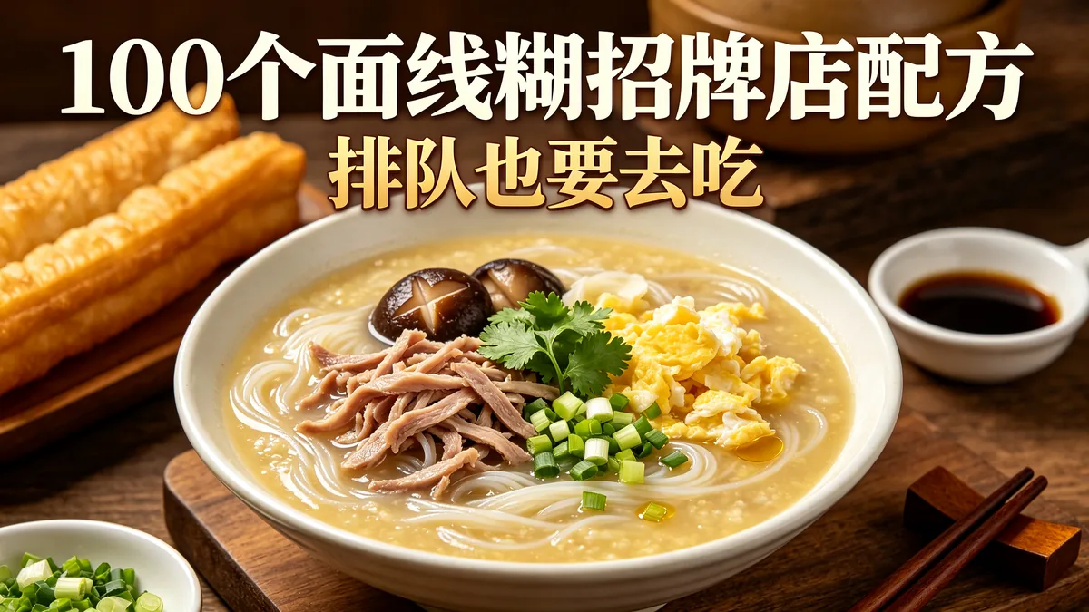100个面线糊招牌店配方 排队也要去吃