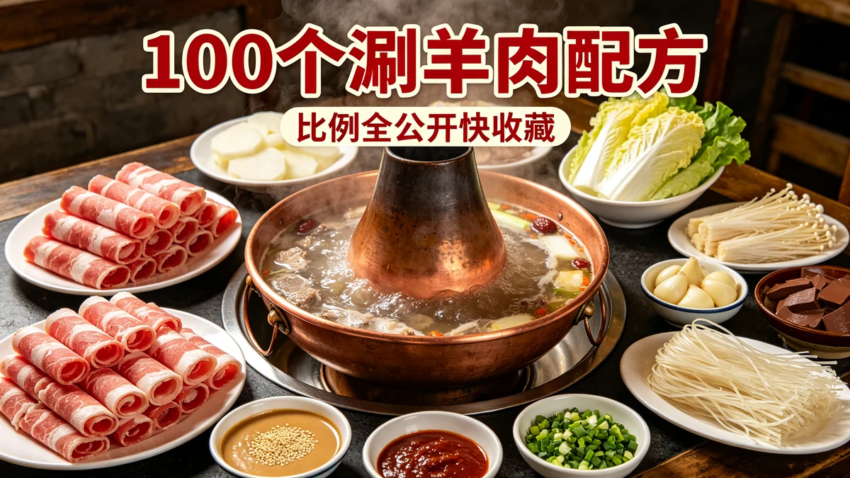 100个涮羊肉配方 比例全公开快收藏