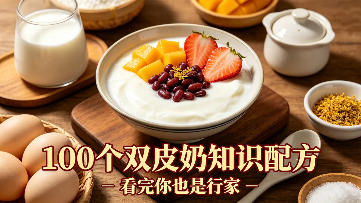 100个双皮奶知识配方 看完你也是行家