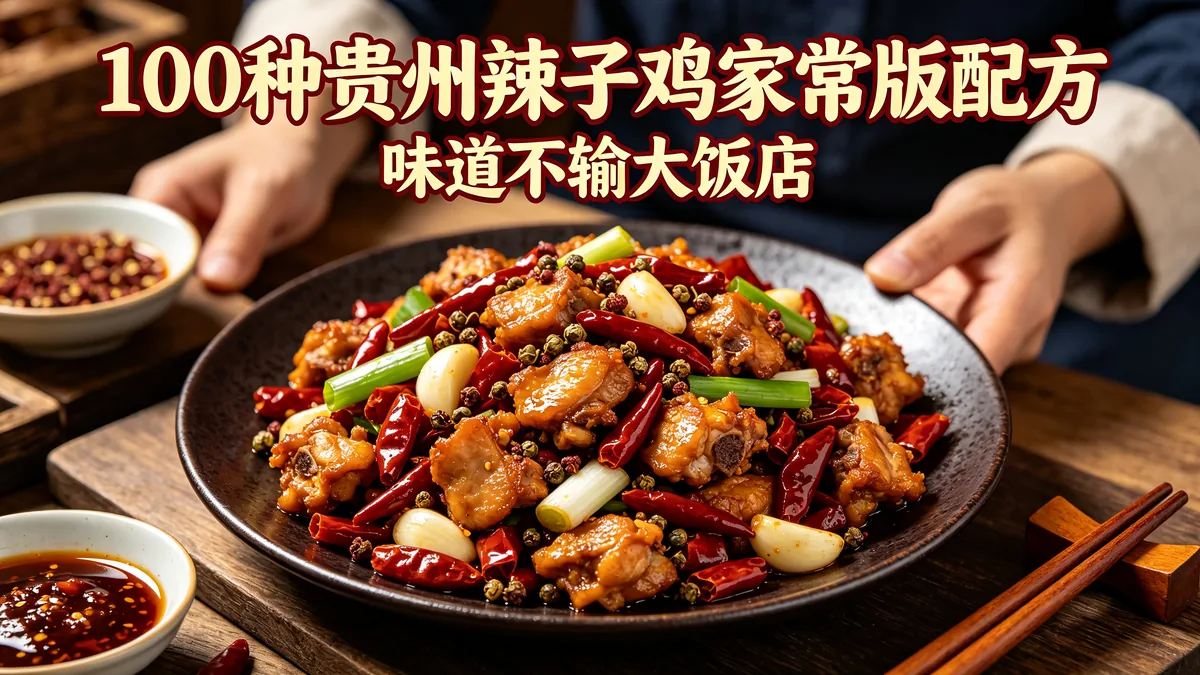 100种贵州辣子鸡家常版配方 味道不输大饭店