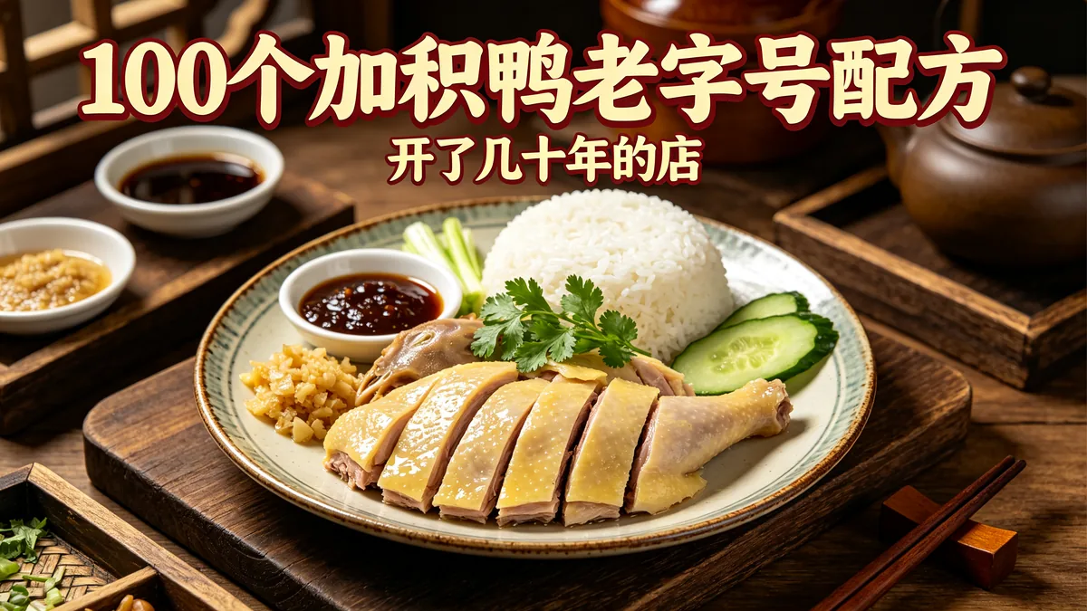 100个加积鸭老字号配方 开了几十年的店