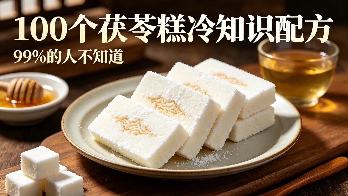 100个茯苓糕冷知识配方 99%的人不知道