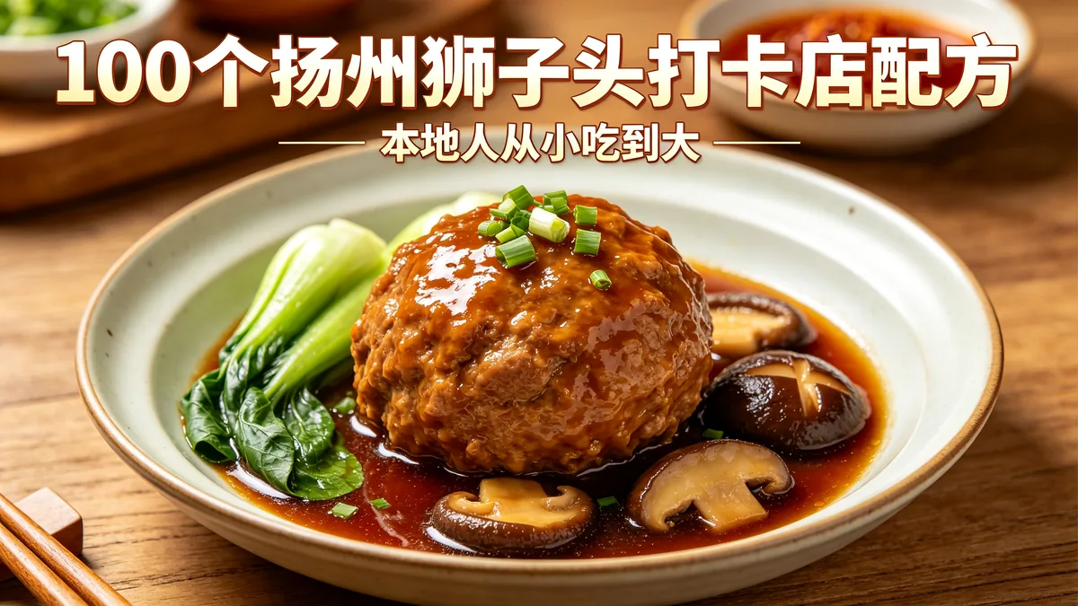 100个扬州狮子头打卡店配方 本地人从小吃到大