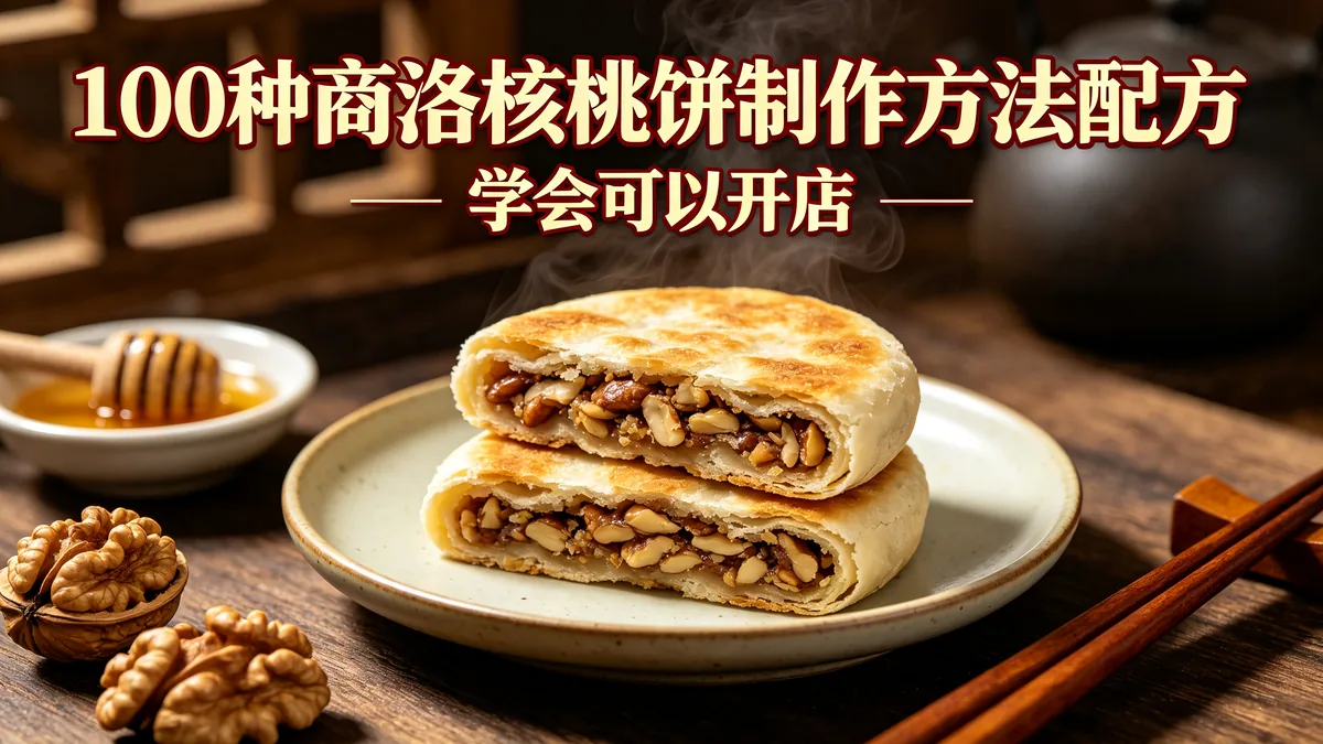 100种商洛核桃饼制作方法配方 学会可以开店