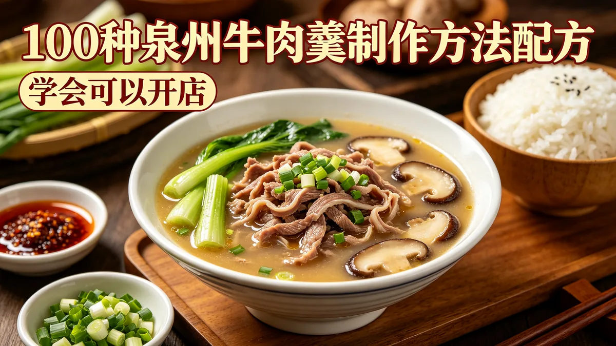 100种泉州牛肉羹制作方法配方 学会可以开店