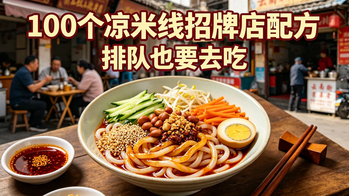 100个凉米线招牌店配方 排队也要去吃