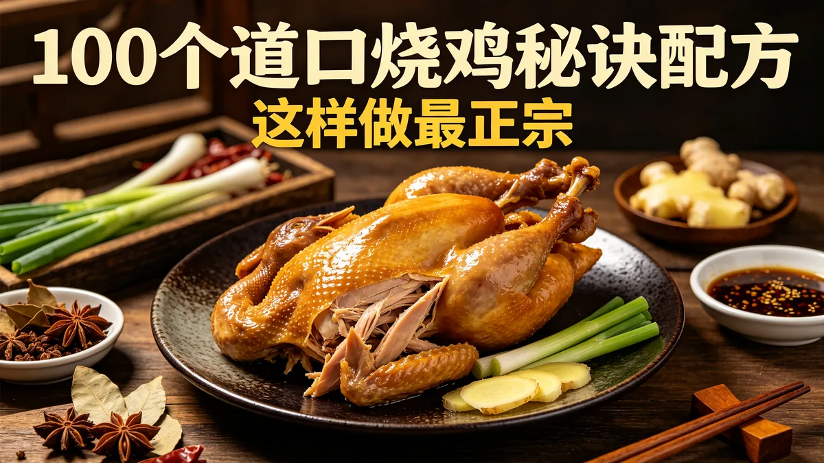 100个道口烧鸡秘诀配方 这样做最正宗