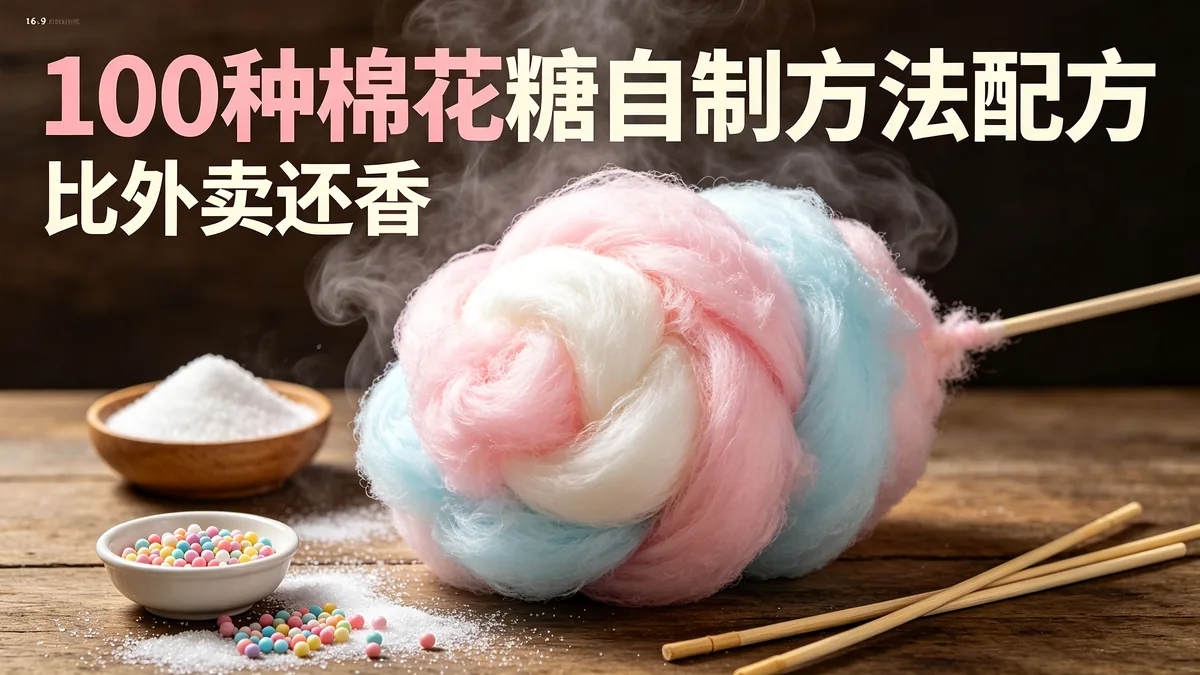 100种棉花糖自制方法配方 比外卖还香