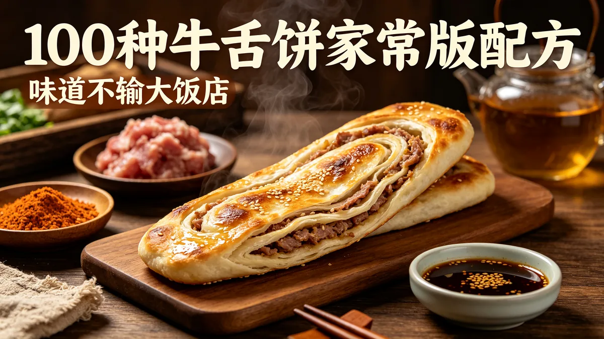 100种牛舌饼家常版配方 味道不输大饭店
