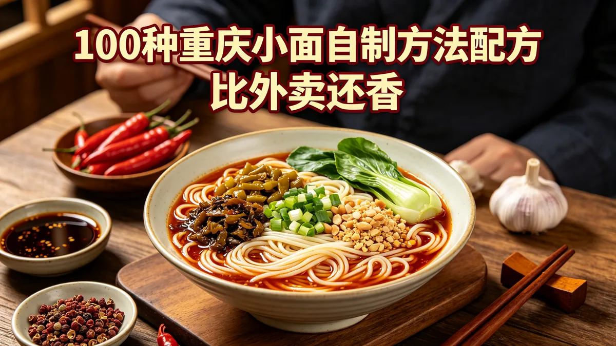 100种重庆小面自制方法配方 比外卖还香