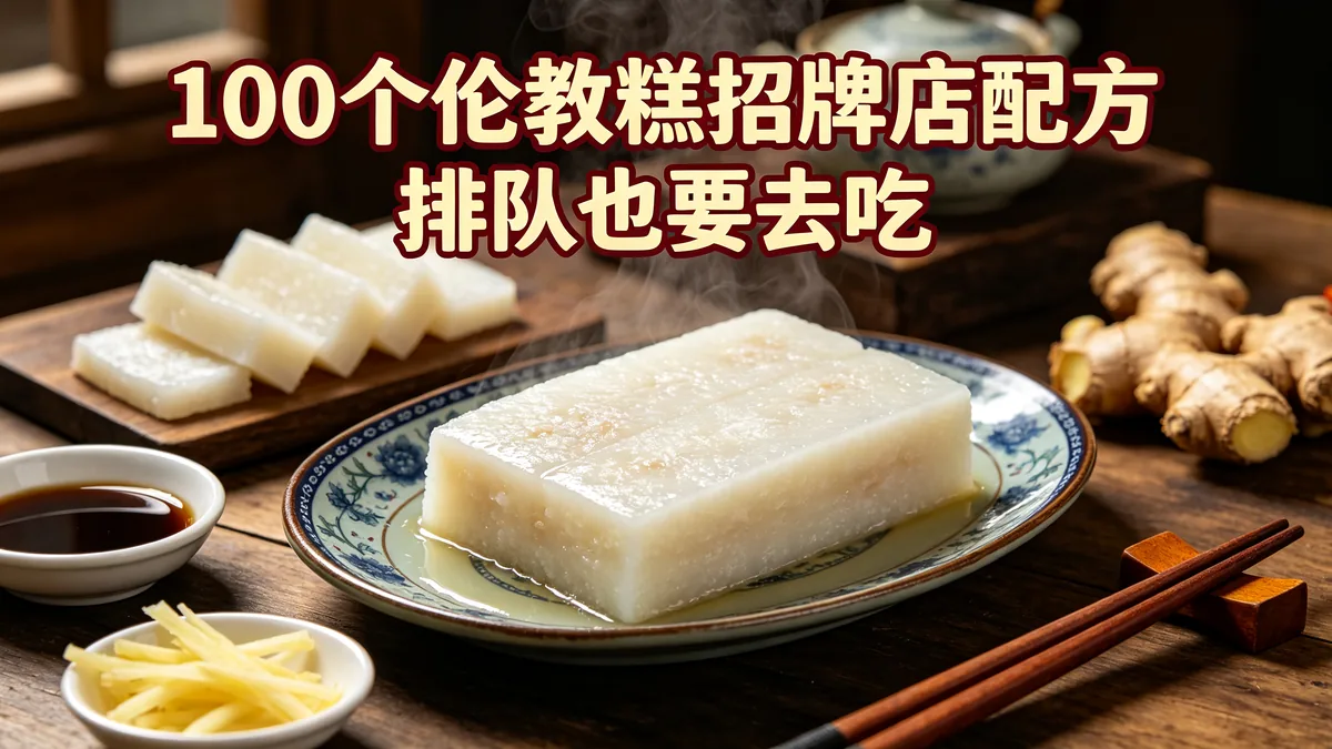 100个伦教糕招牌店配方 排队也要去吃
