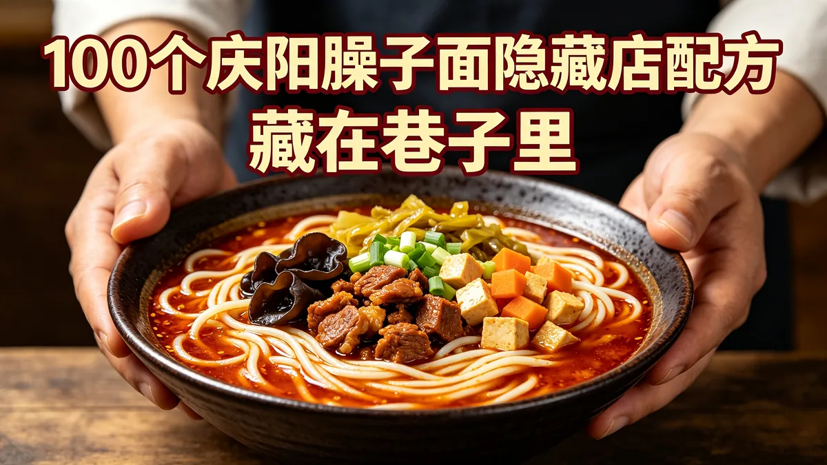 100个庆阳臊子面隐藏店配方 藏在巷子里