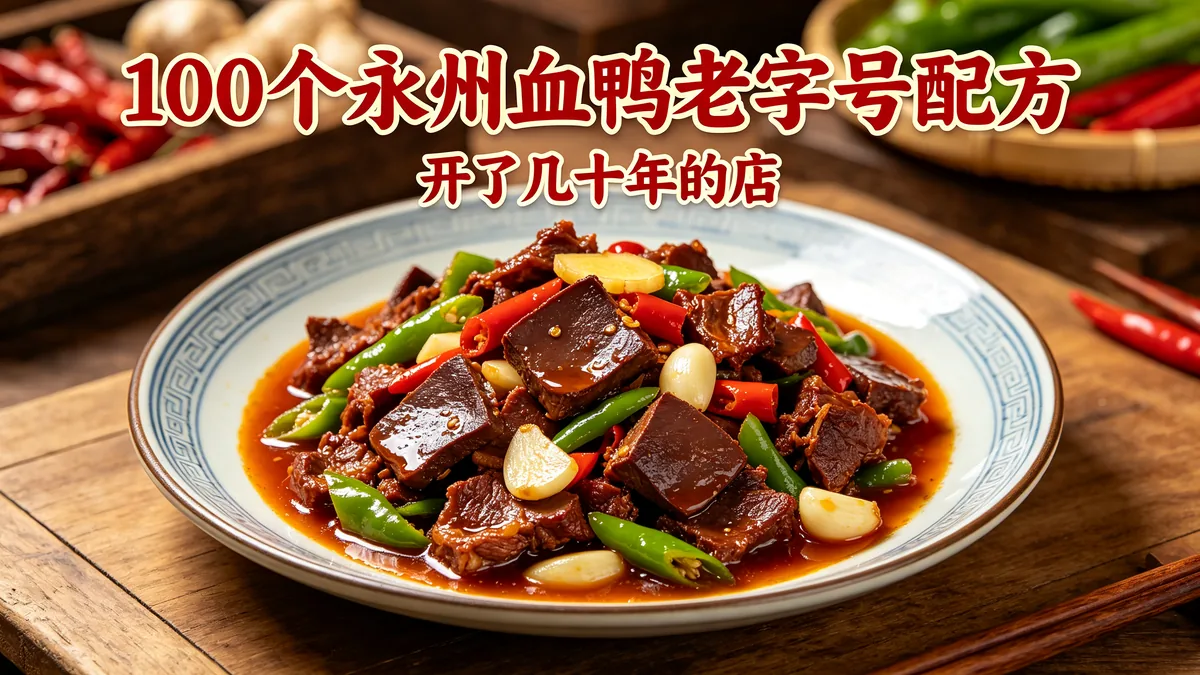 100个永州血鸭老字号配方 开了几十年的店