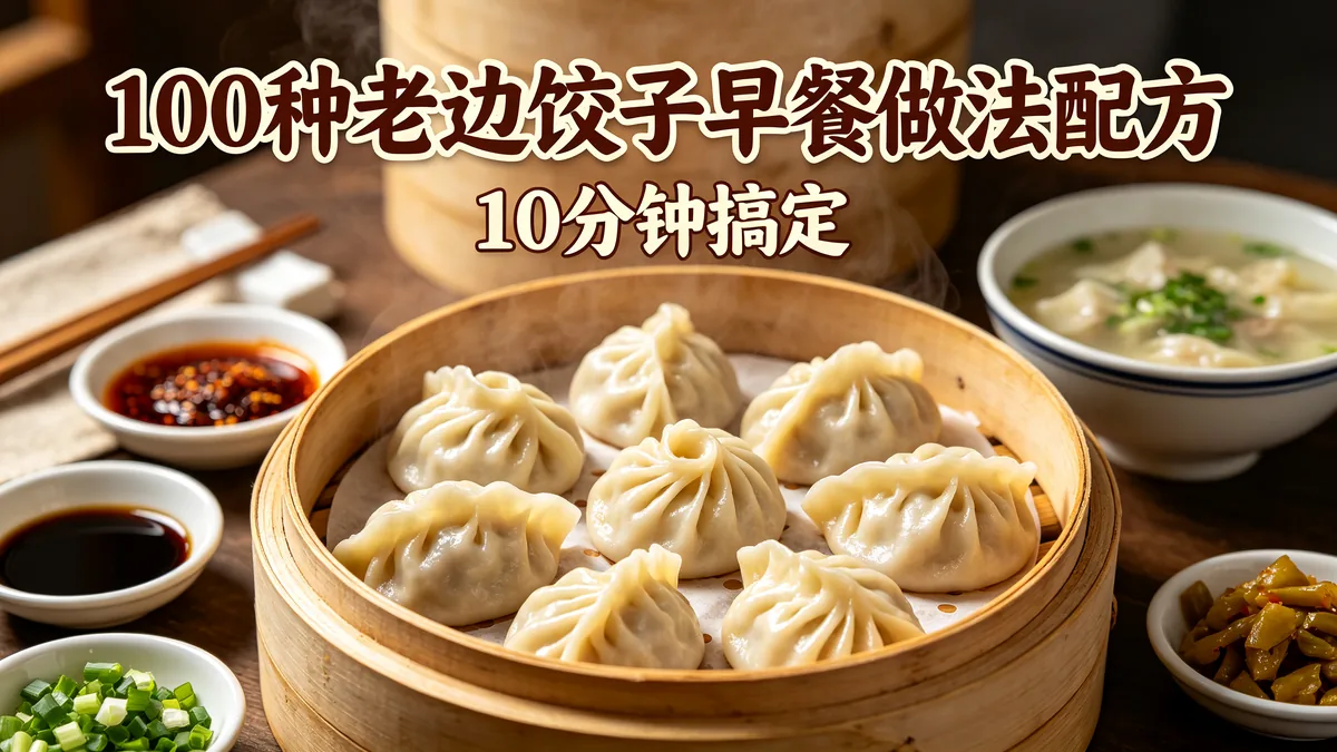 100种老边饺子早餐做法配方 10分钟搞定