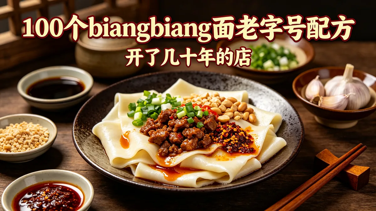100个biangbiang面老字号配方 开了几十年的店