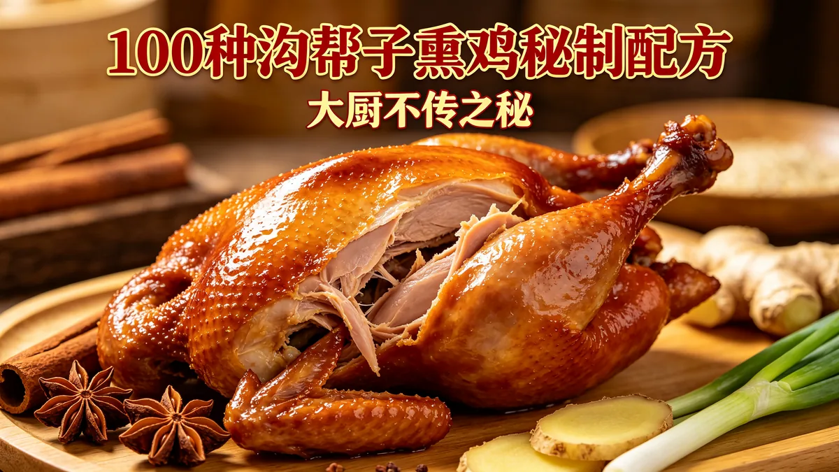 100种沟帮子熏鸡秘制配方 大厨不传之秘