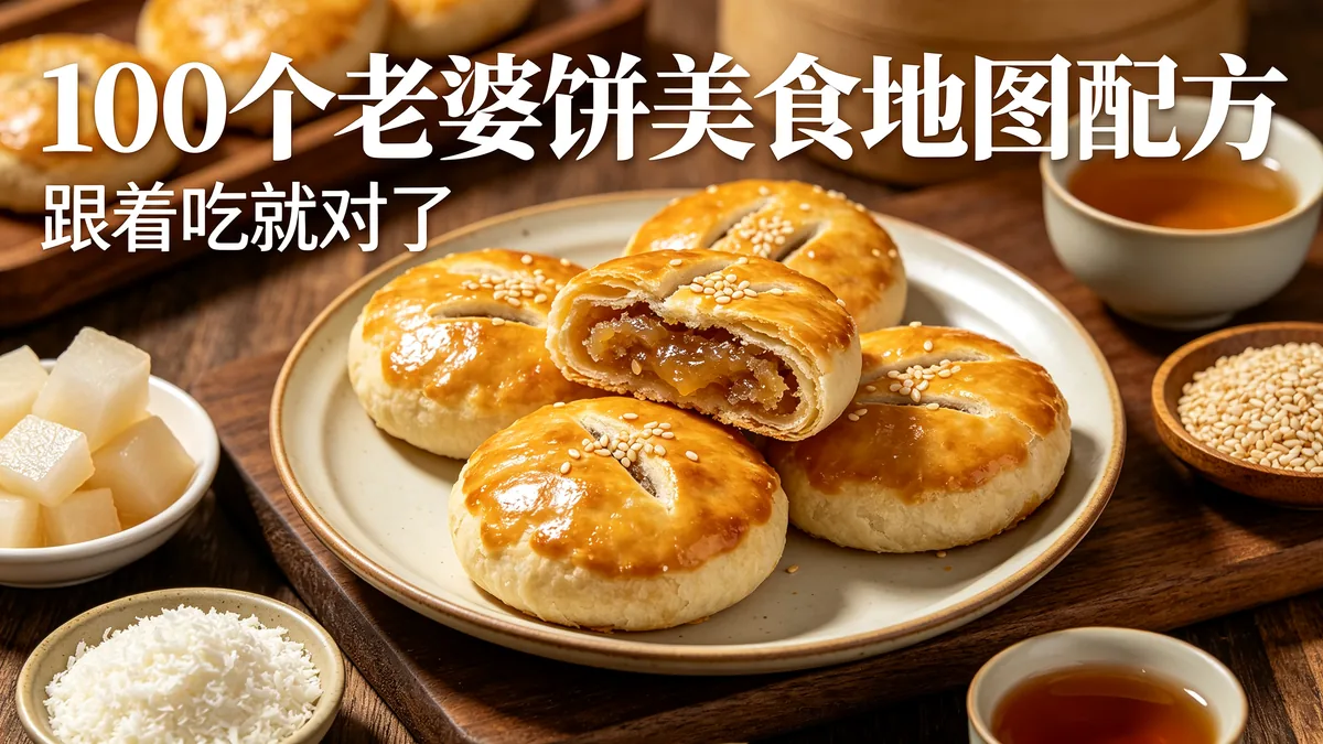 100个老婆饼美食地图配方 跟着吃就对了