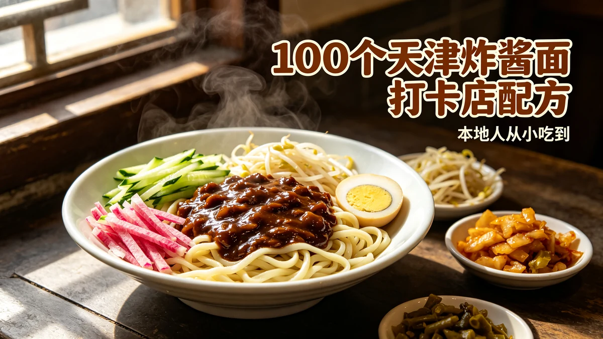 100个天津炸酱面打卡店配方 本地人从小吃到