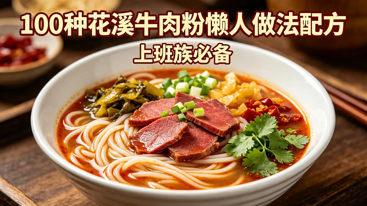 100种花溪牛肉粉懒人做法配方 上班族必备
