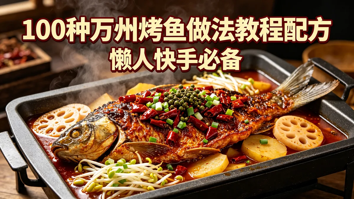 100种万州烤鱼做法教程配方 懒人快手必备